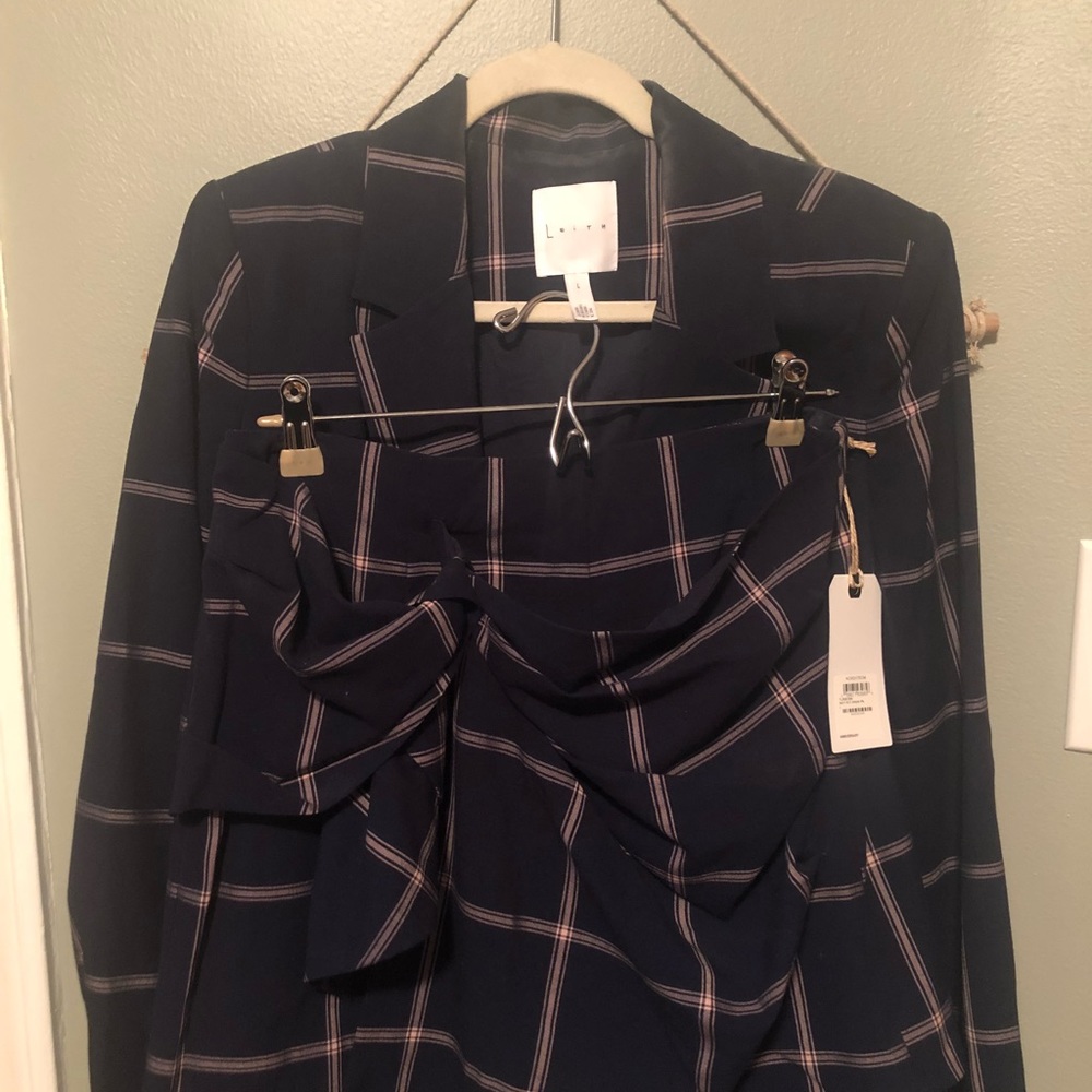 Leith marching blazer and short set